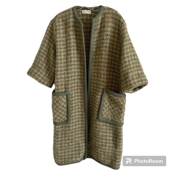 Vintage Solt of California Long
Houndstooth Print Coat - Picture 1 of 12